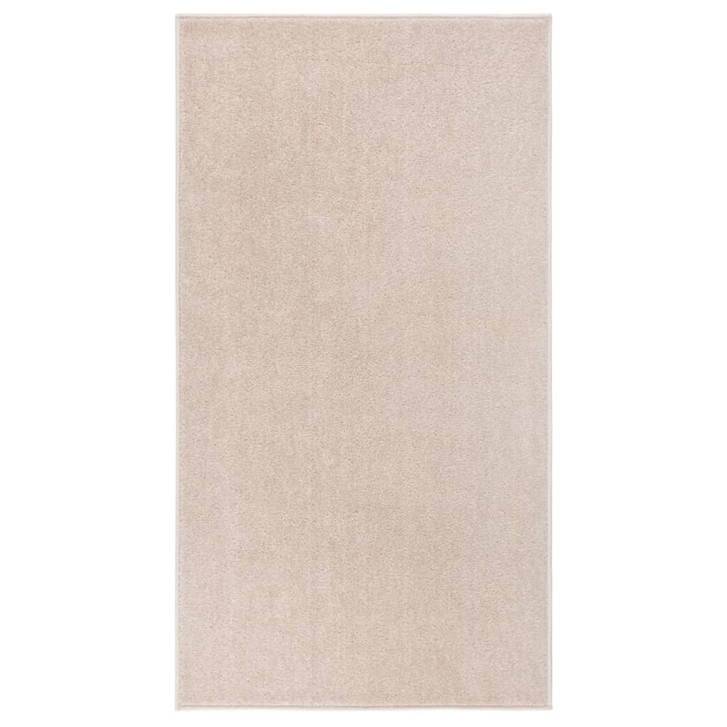 Tappeto a Pelo Corto 80x150 cm Beige Scuro