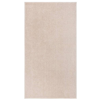 Tappeto a Pelo Corto 80x150 cm Beige Scuro