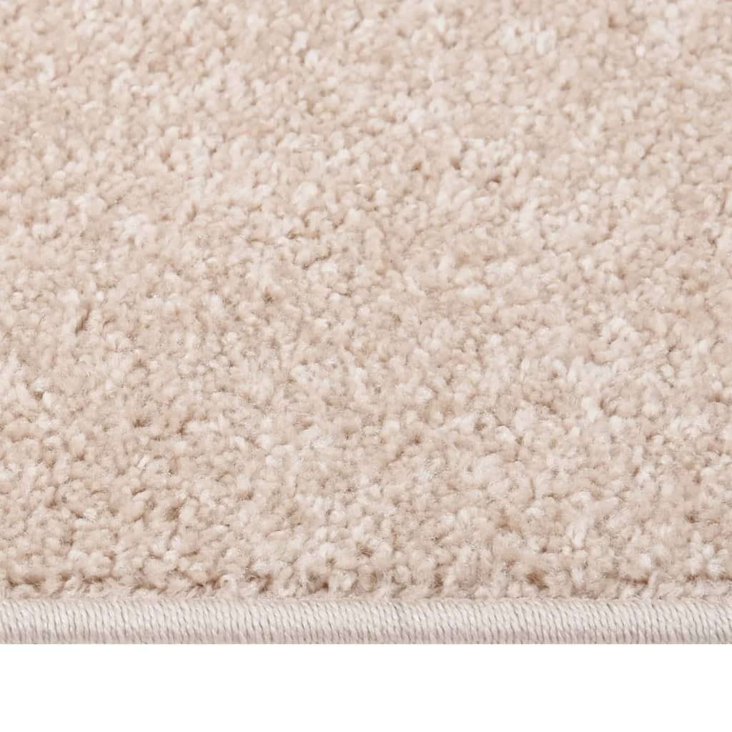 Tappeto a Pelo Corto 80x150 cm Beige Scuro