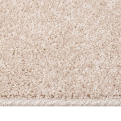Tappeto a Pelo Corto 80x150 cm Beige Scuro
