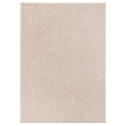 Tappeto a Pelo Corto 140x200 cm Beige Scuro