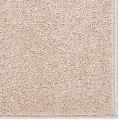 Tappeto a Pelo Corto 140x200 cm Beige Scuro