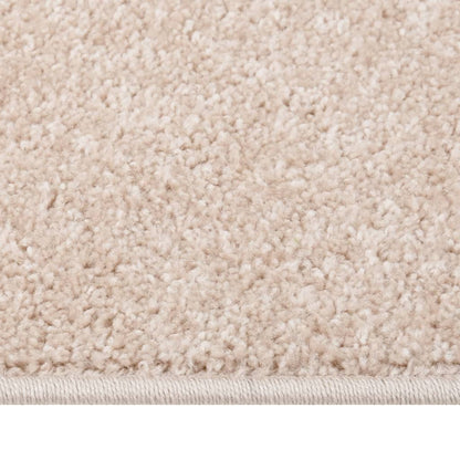 Tappeto a Pelo Corto 140x200 cm Beige Scuro