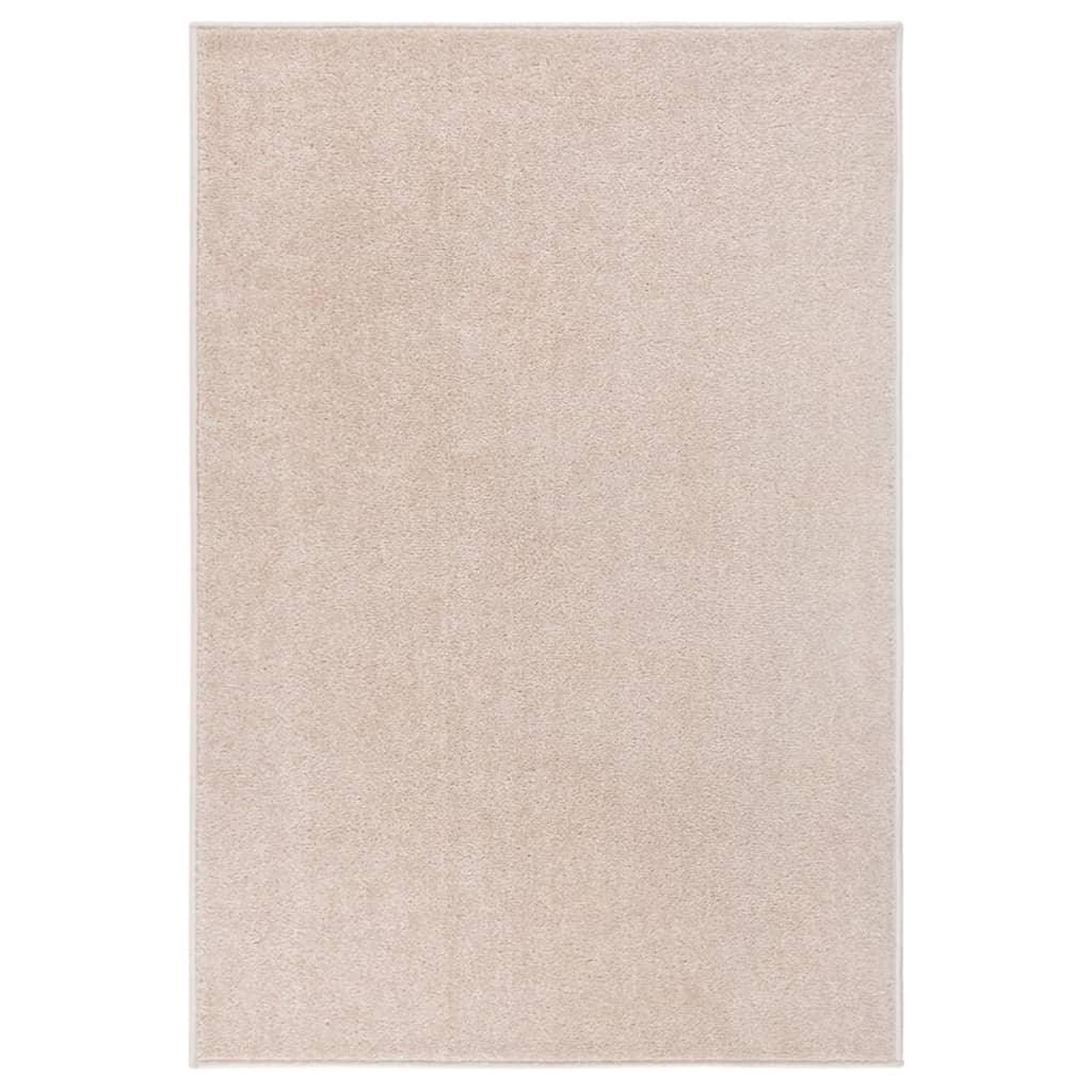 Tappeto a Pelo Corto 160x230 cm Beige Scuro