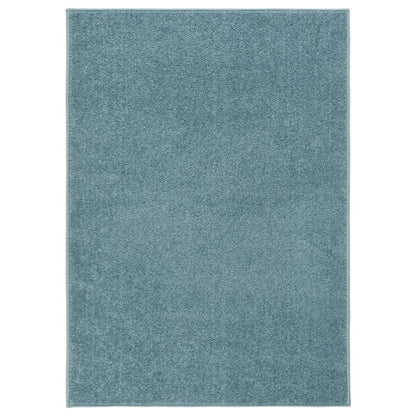 Tappeto a Pelo Corto 140x200 cm Blu