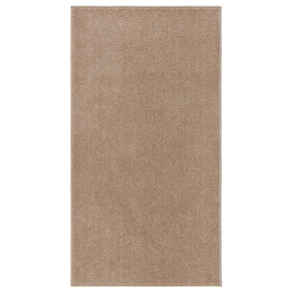 Tappeto a Pelo Corto 80x150 cm Marrone