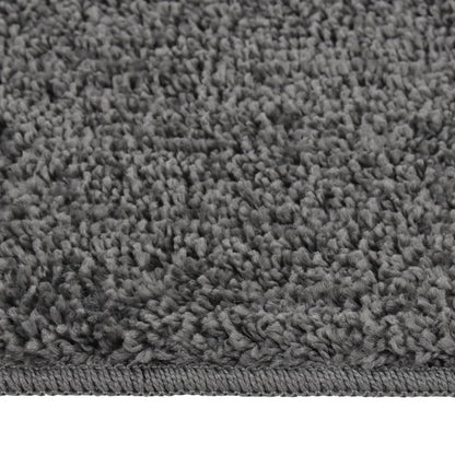 Tappeto Shaggy Grigio Scuro 140x200 cm Antiscivolo