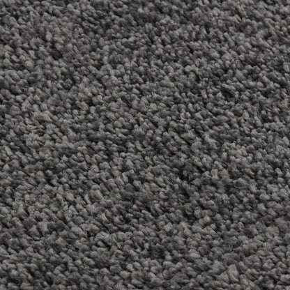 Tappeto Shaggy Grigio Scuro 160x230 cm Antiscivolo
