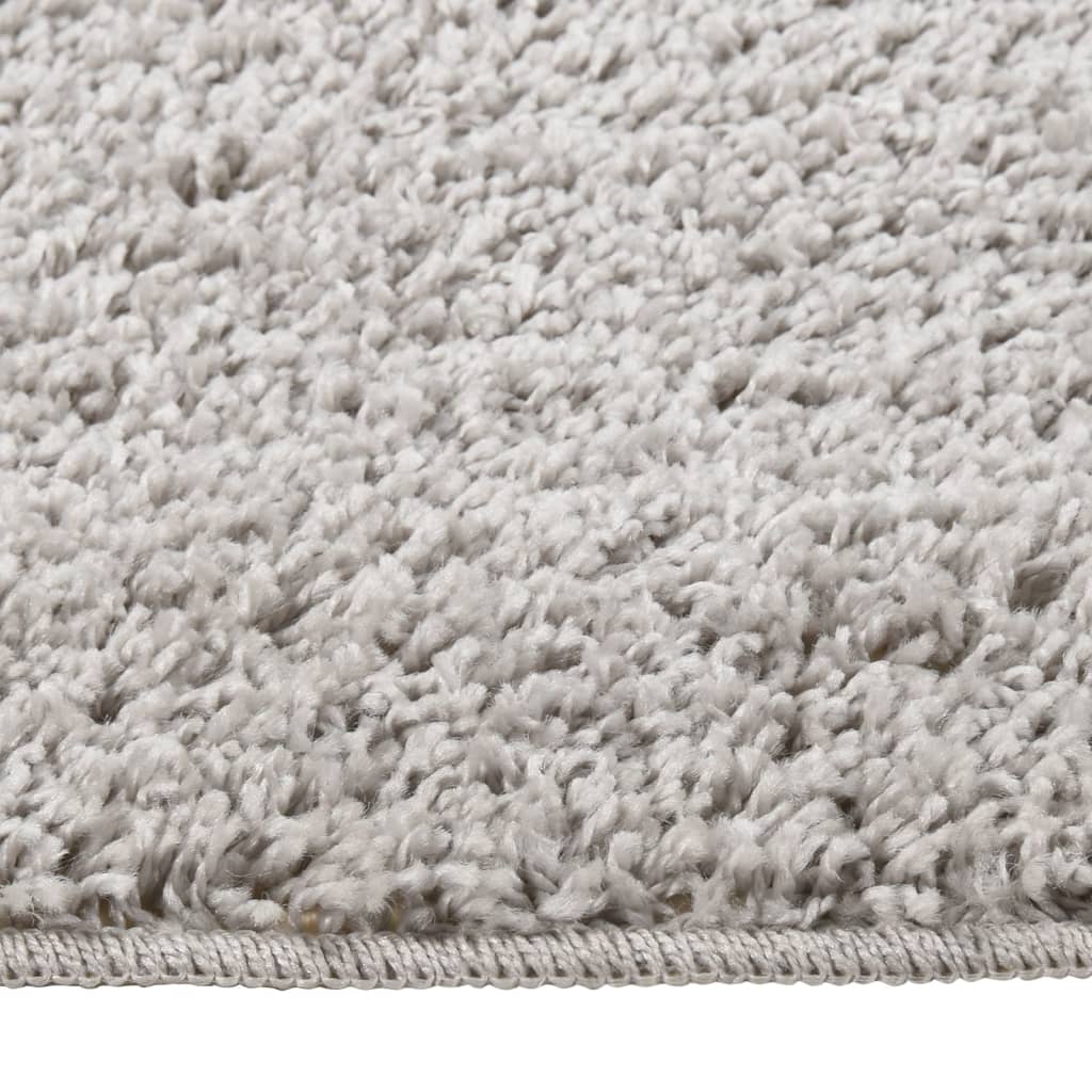 Tappeto Shaggy Grigio Chiaro 160x230 cm Antiscivolo