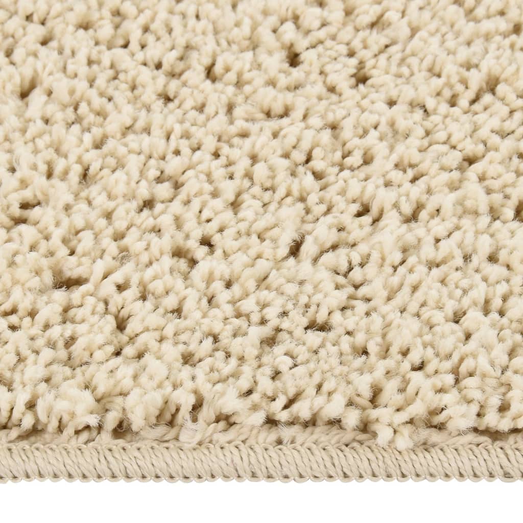 Tappeto Shaggy Crema 160x230 cm Antiscivolo