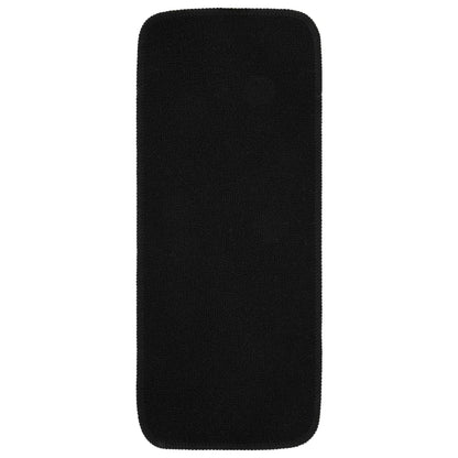 Tappetini per Scale 15 pz 60x25cm Neri Antiscivolo Rettangolari