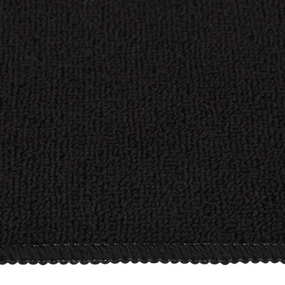 Tappetini per Scale 15 pz 60x25cm Neri Antiscivolo Rettangolari