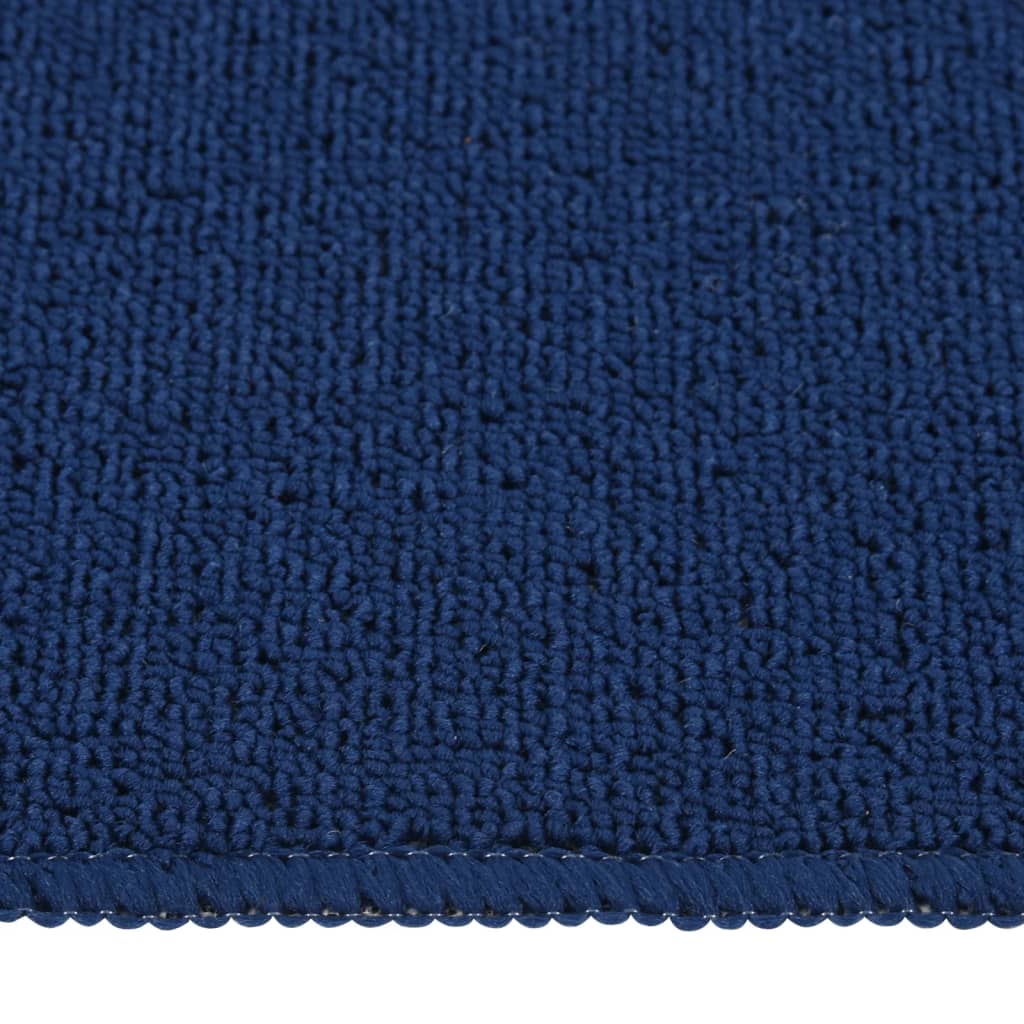 Tappetini per Scale 15 pz 60x25cm Blu Antiscivolo Rettangolari