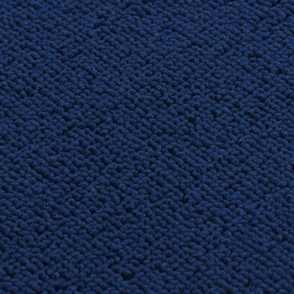Tappetini per Scale 15 pz 60x25cm Blu Antiscivolo Rettangolari