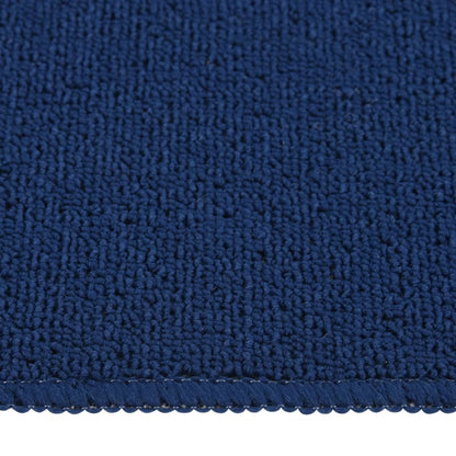Tappetini per Scale 15 pz 75x20 cm Blu Antiscivolo Rettangolari