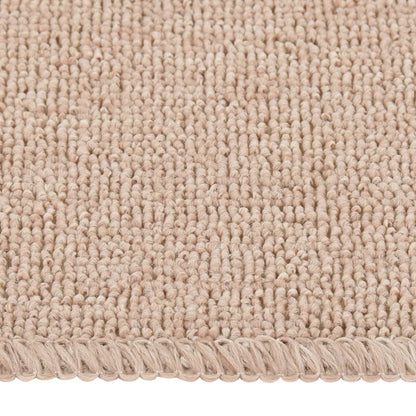 Tappetini Scale Antiscivolo 15 pz 75x20 cm Beige Rettangolari