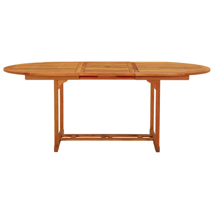 Tavolo da Giardino 200x100x75 cm in Legno Massello di Eucalipto