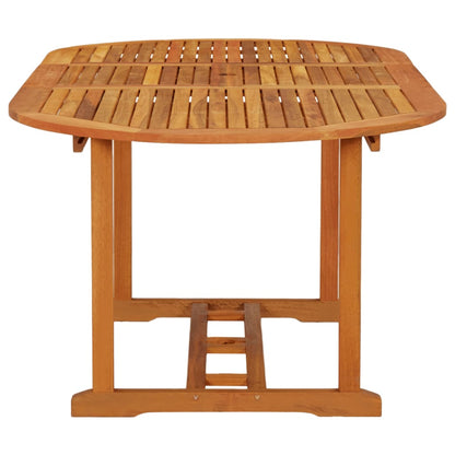 Tavolo da Giardino 200x100x75 cm in Legno Massello di Eucalipto