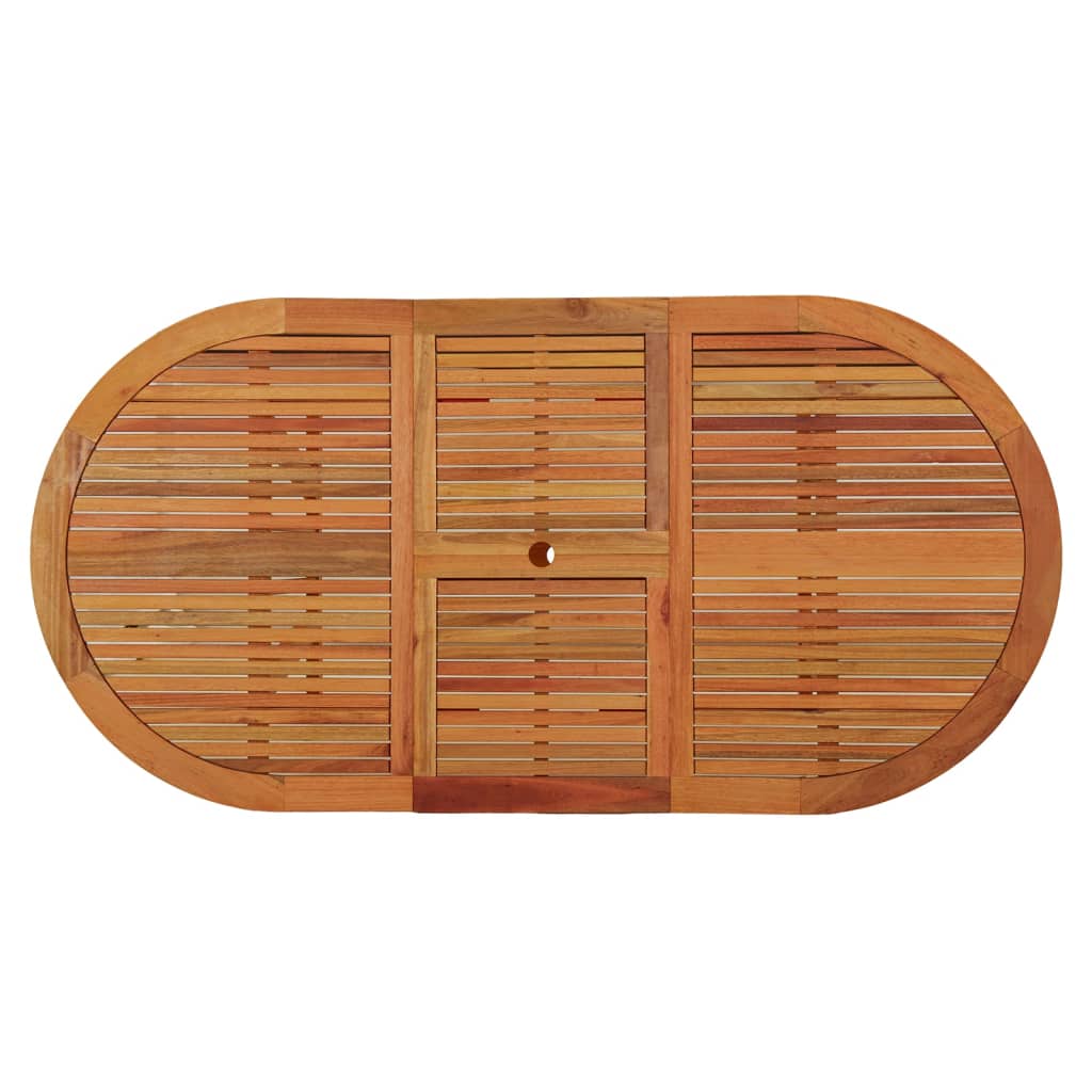 Tavolo da Giardino 200x100x75 cm in Legno Massello di Eucalipto