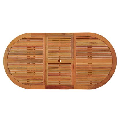 Tavolo da Giardino 200x100x75 cm in Legno Massello di Eucalipto