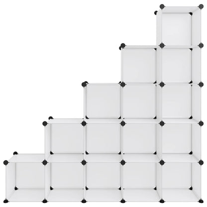Organizzatore Portaoggetti con 15 Cubi Trasparenti in PP