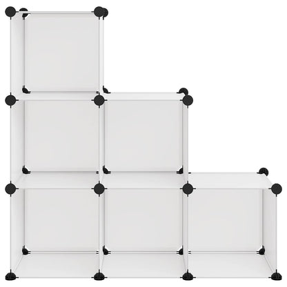 Organizzatore Portaoggetti con 6 Cubi Trasparenti in PP