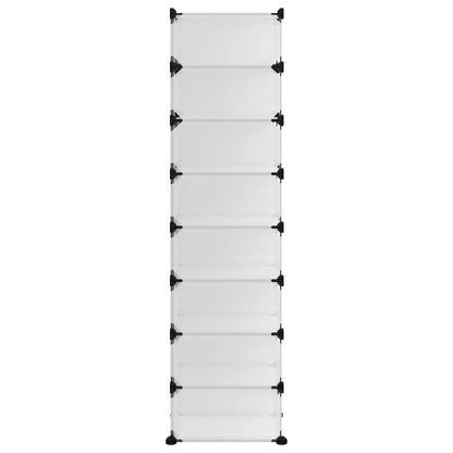 Scarpiera Trasparente 93x36,5x140 cm in PP