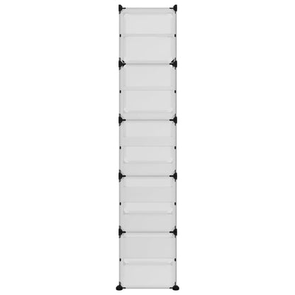 Scarpiera Trasparente 44x31,5x153,5 cm in PP
