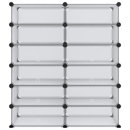 Scarpiera Trasparente 94,5x36,5x106 cm in PP