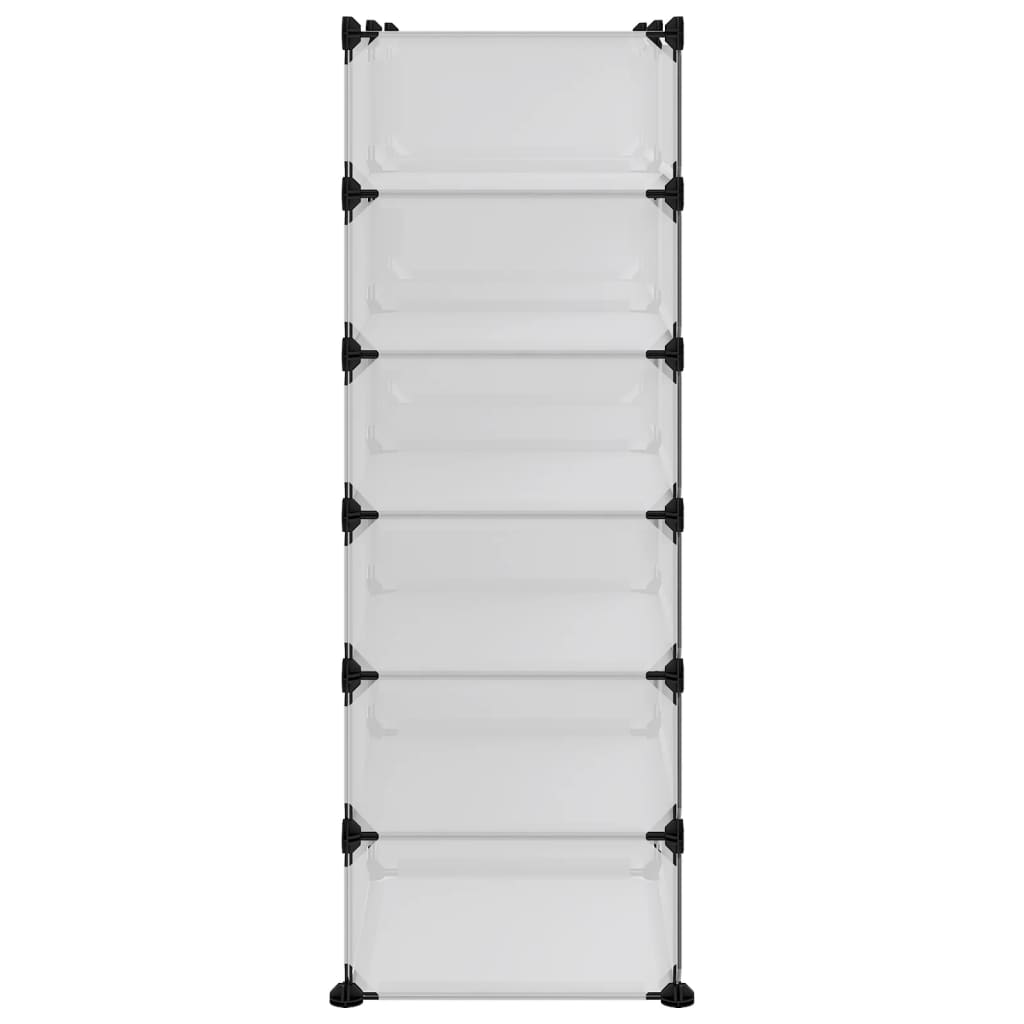 Scarpiera Trasparente 94,5x36,5x106 cm in PP