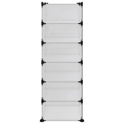 Scarpiera Trasparente 94,5x36,5x106 cm in PP