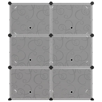 Scarpiera Nera 84,5x31x93,5 cm in PP