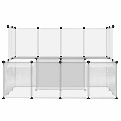 Gabbia per Piccoli Animali Trasparente 143x107x93 cm PP Acciaio
