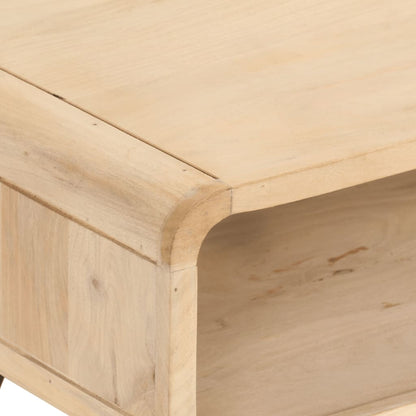 Tavolino da Salotto 95x40x45 cm in Legno Massello di Mango