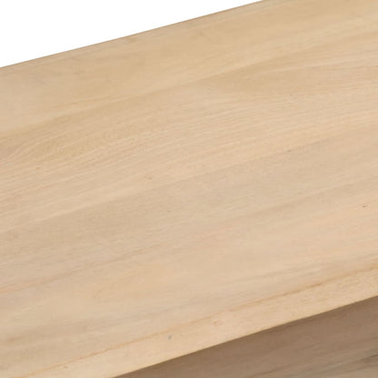 Tavolino da Salotto 95x40x45 cm in Legno Massello di Mango