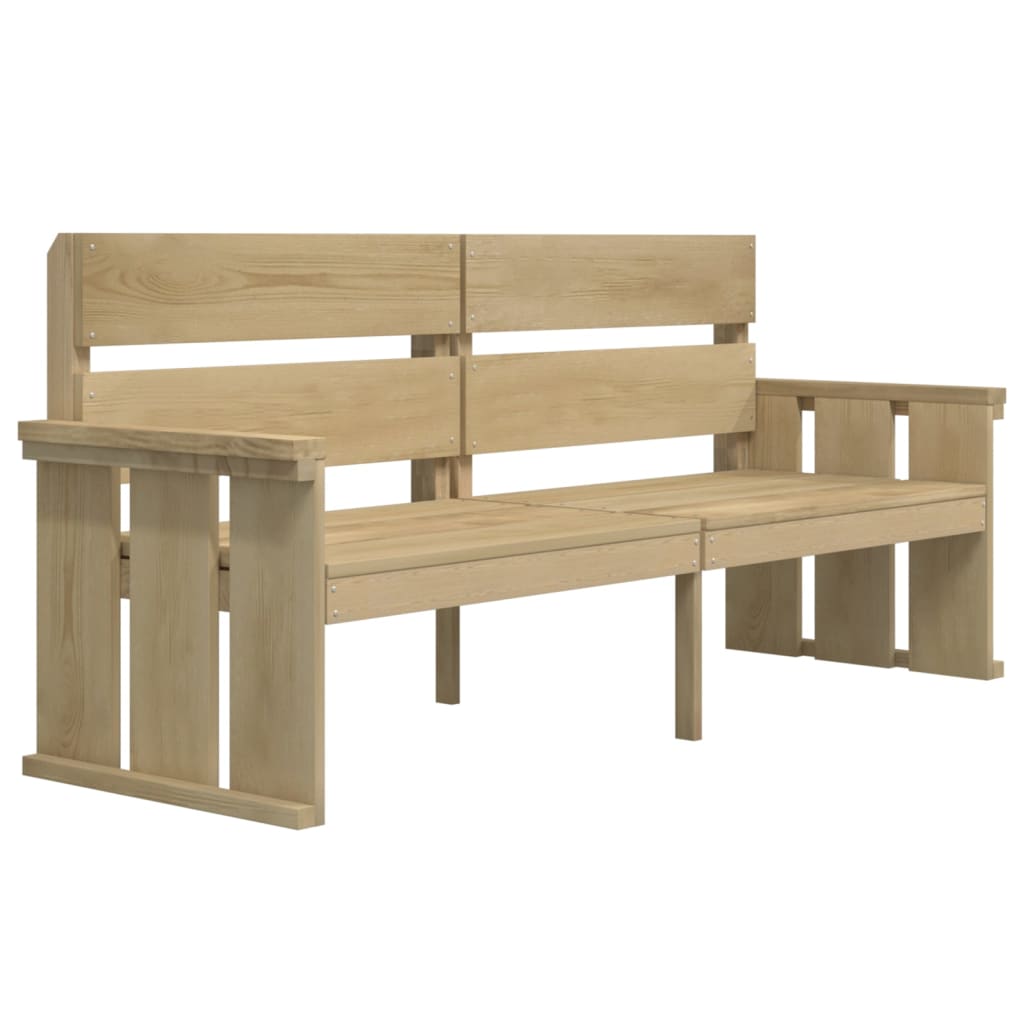 Set da Pranzo per Giardino 3 pz in Legno di Pino Impregnato
