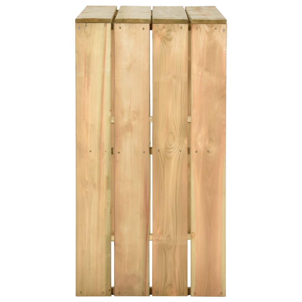 Set BistrÃ² da Giardino 5 pz in Legno di Pino Impregnato