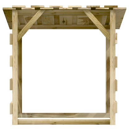 Pergole con Tetto 4 pz 100x90x100 cm Legno di Pino Impregnato