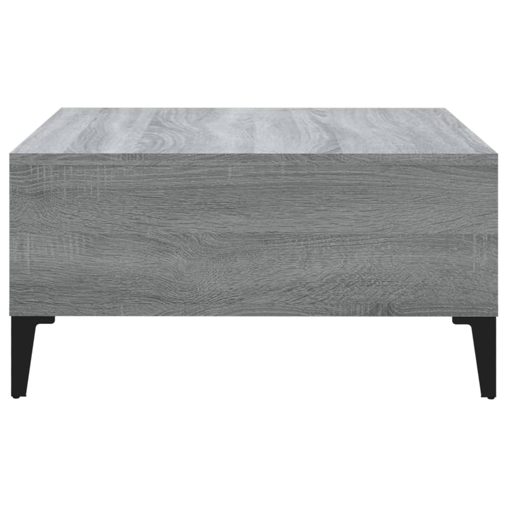 Tavolino da Salotto Grigio Sonoma 60x60x30 cm in Truciolato