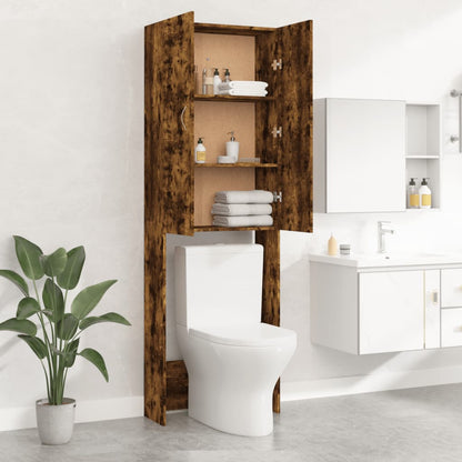 Mobile per Lavatrice Rovere Fumo 64x25,5x190 cm