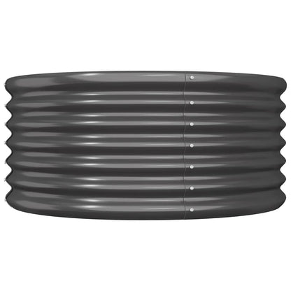 Vaso Giardino Acciaio Verniciato a Polvere 80x80x36cm Antracite