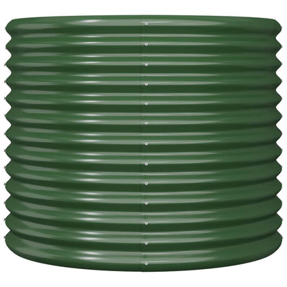 Vaso da Giardino Acciaio Verniciato a Polvere 80x80x68 cm Verde