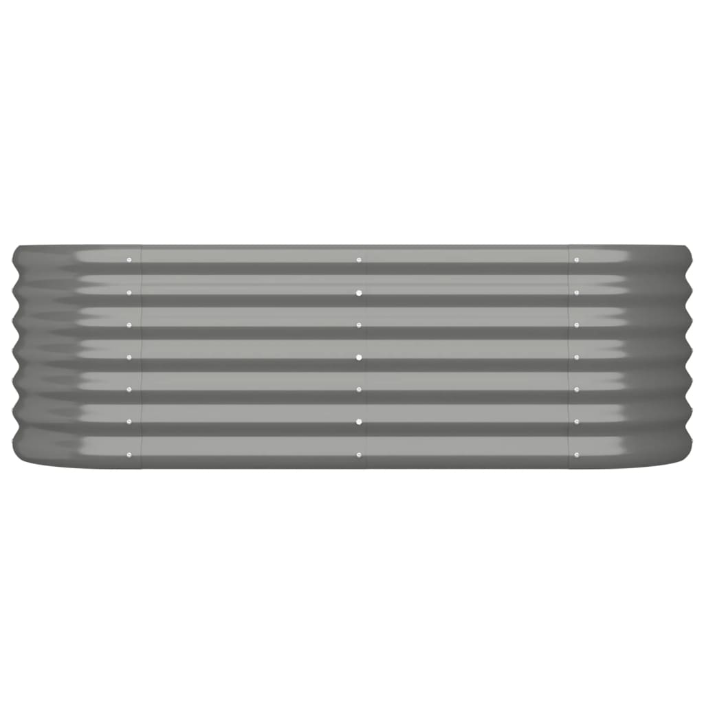 Letto Giardino Acciaio Verniciato a Polvere 114x40x36 cm Grigio