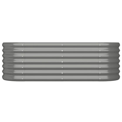 Letto Giardino Acciaio Verniciato a Polvere 114x40x36 cm Grigio