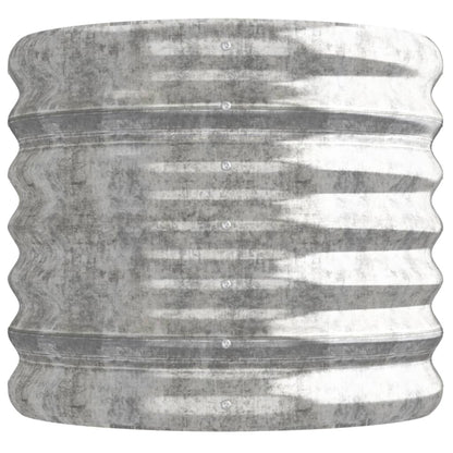 Letto Giardino Acciaio Verniciato a Polvere 114x40x36cm Argento