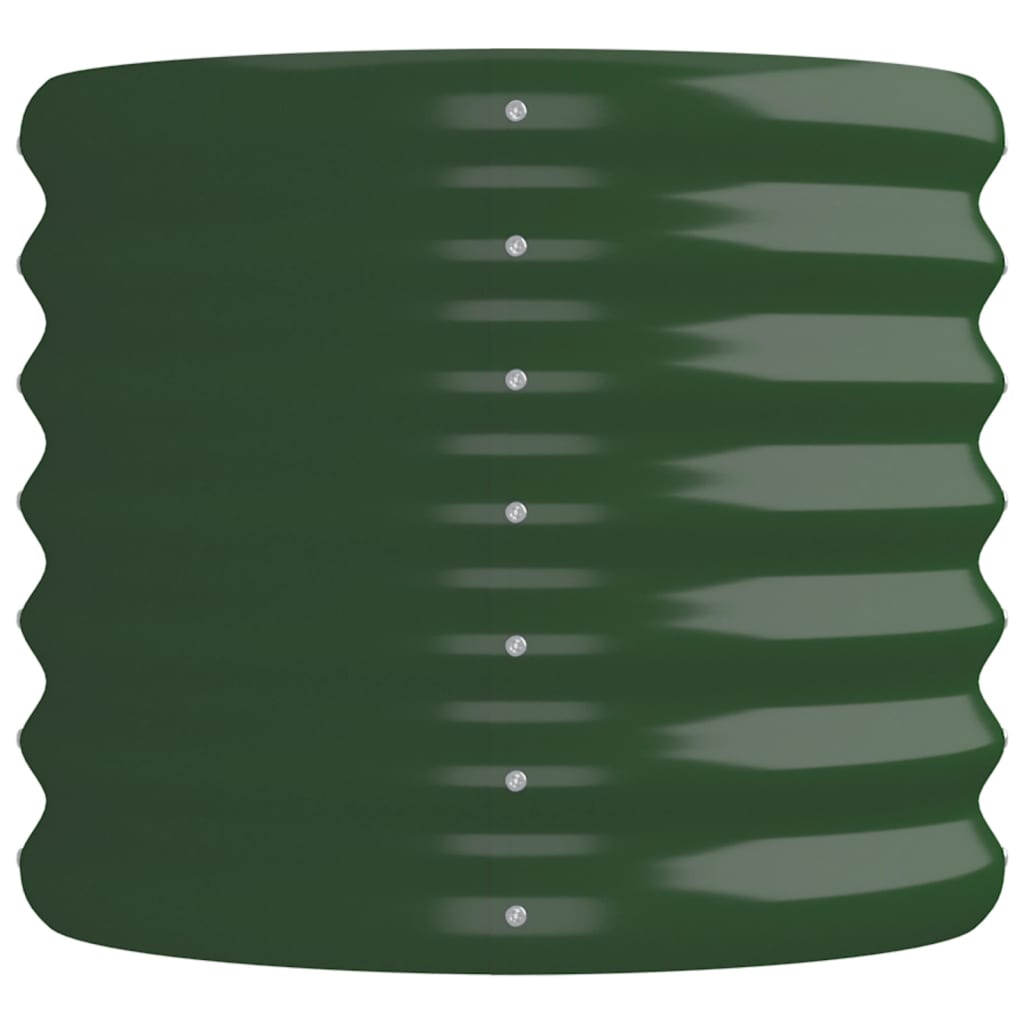 Letto Giardino Acciaio Verniciato a Polvere 152x40x36 cm Verde