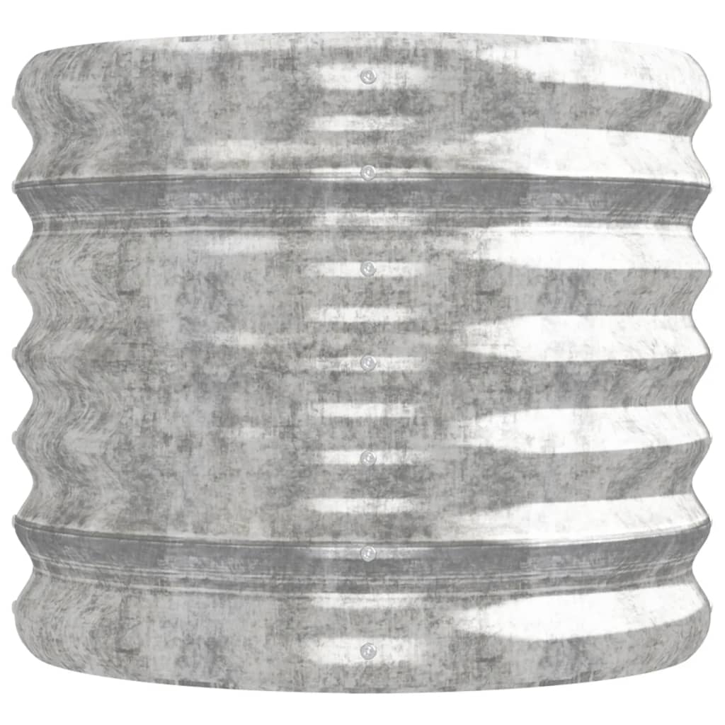 Letto Giardino Acciaio Verniciato a Polvere 224x40x36cm Argento