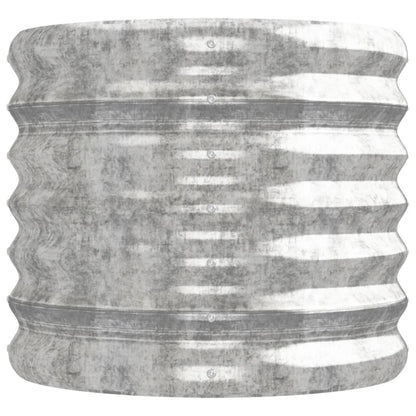 Letto Giardino Acciaio Verniciato a Polvere 224x40x36cm Argento