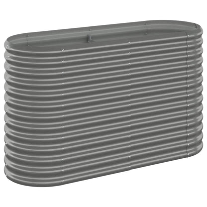 Letto Giardino Acciaio Verniciato a Polvere 114x40x68 cm Grigio