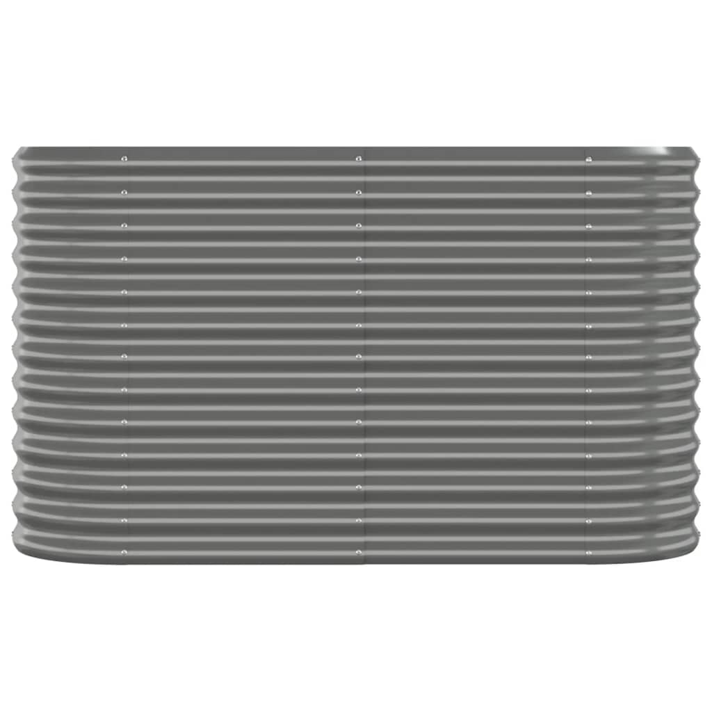 Letto Giardino Acciaio Verniciato a Polvere 114x40x68 cm Grigio